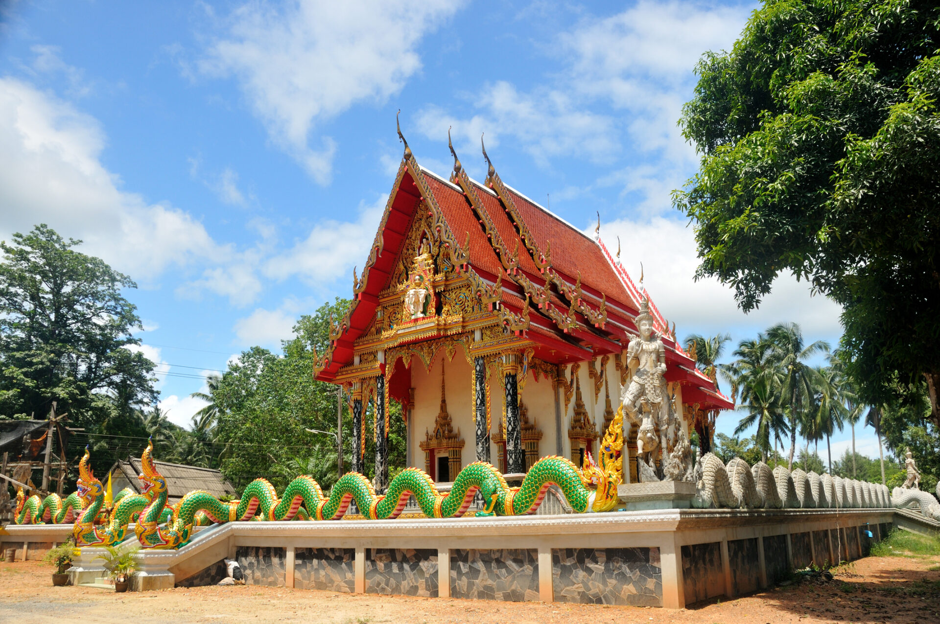 Drage statue tempel i Bangkok