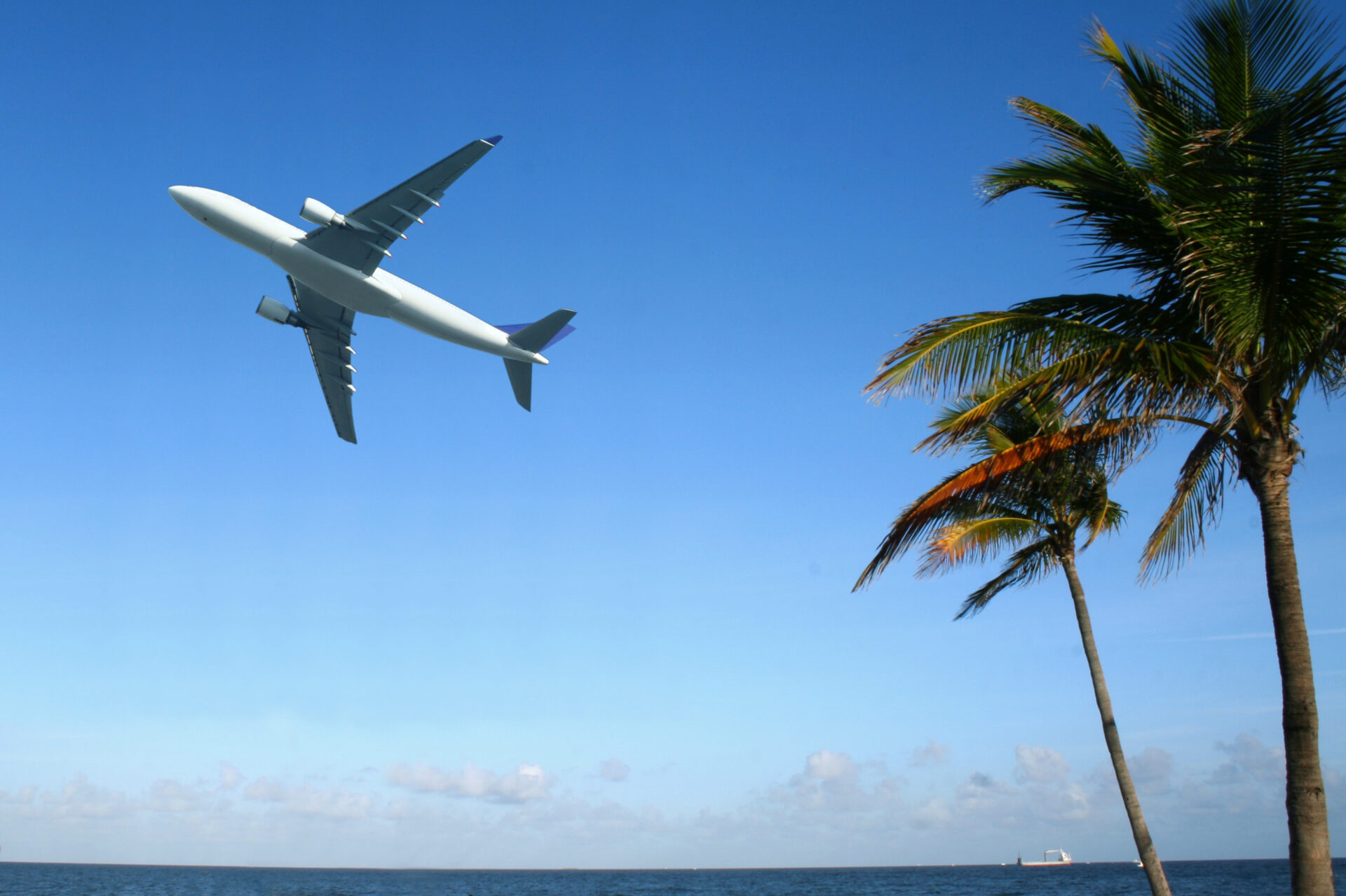 Passagerfly over havet