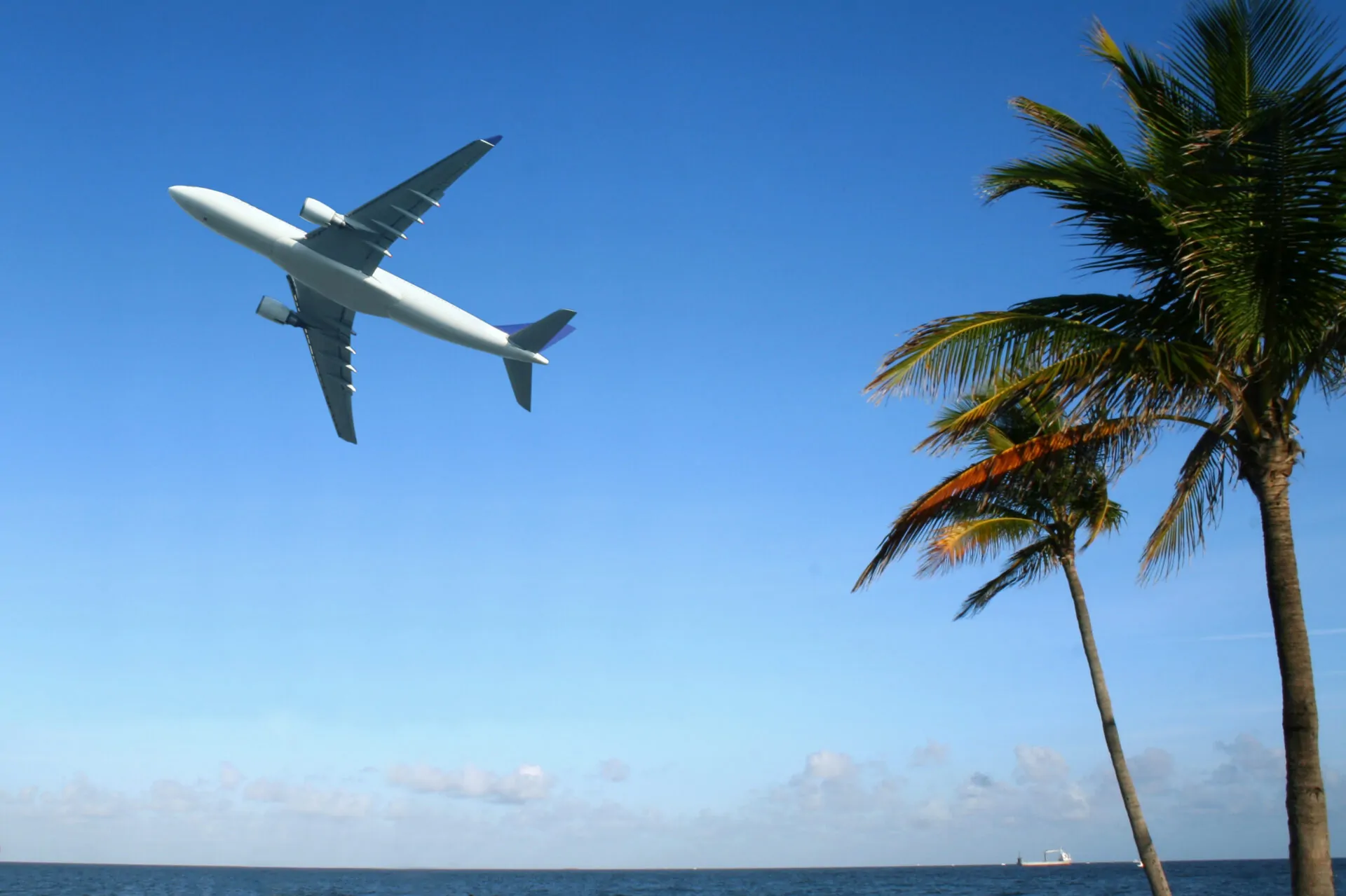 Passagerfly over havet