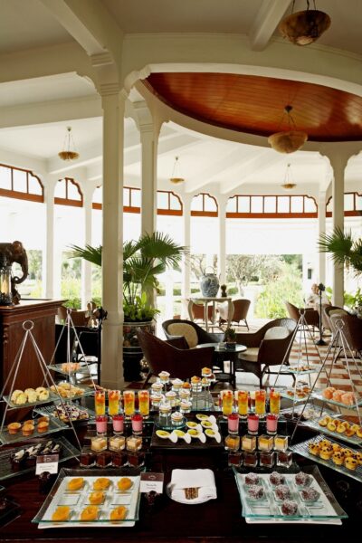 Buffet dessertbord på Centara Grand Beach Resort Hua Hin