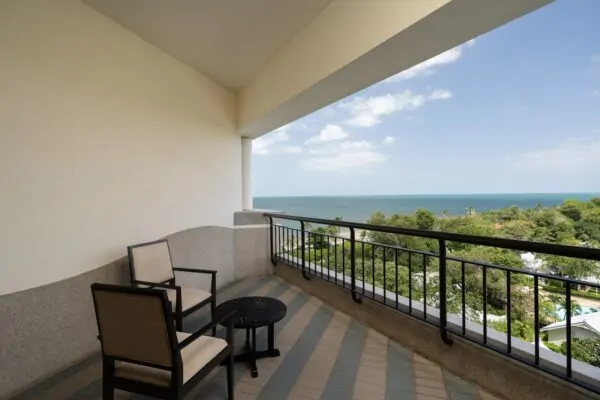 Havudsigt fra Hilton hotel balkon