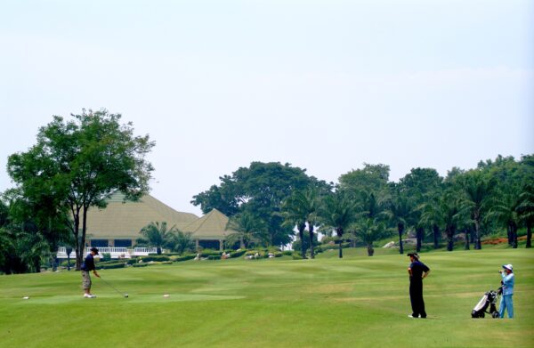 Palm Hills Golf Club Hua Hin medlemmer på grønt filt