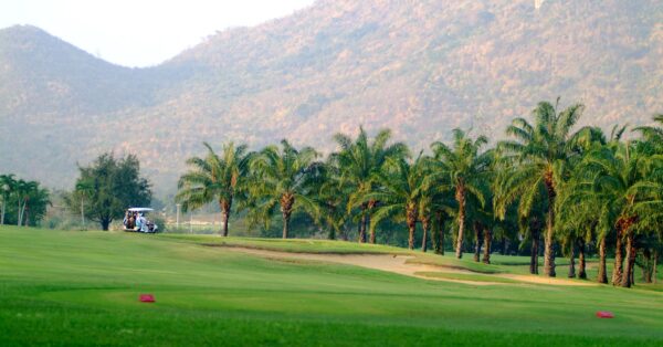 Golfvogn på Palm Hills golfbane i Hua Hin, Thailand