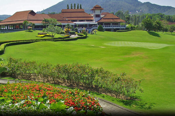 Phuket Country Club Old Course, Scenic Golf Course with House Background