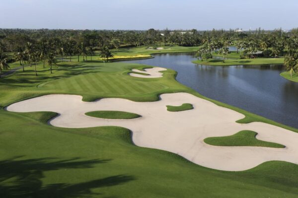 Overhead golfbane i Bangkok, Thailand