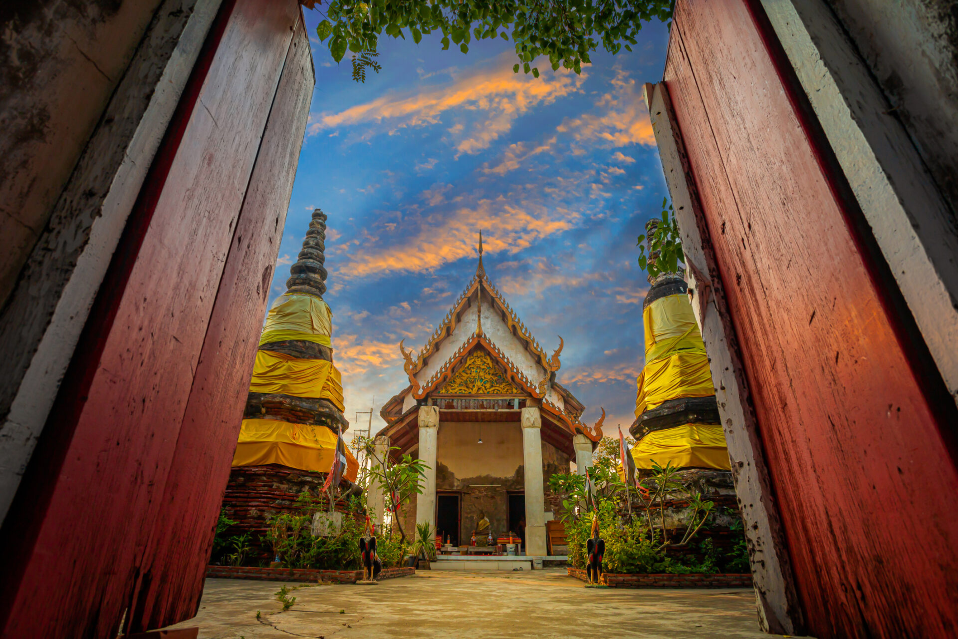 Thailands berømte tempels indgang