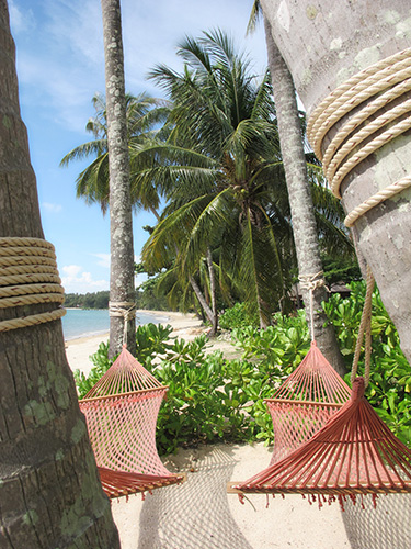 Seavana hængekøjer på Koh Mak Beach Resort