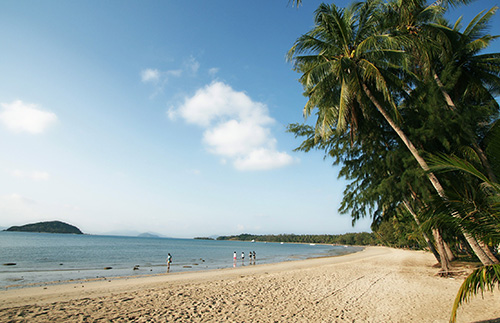 Koh Mak Beach Resort sandstrand med palmer billede