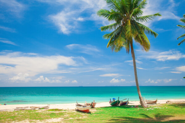 Hvid sandstrand på Koh Lanta