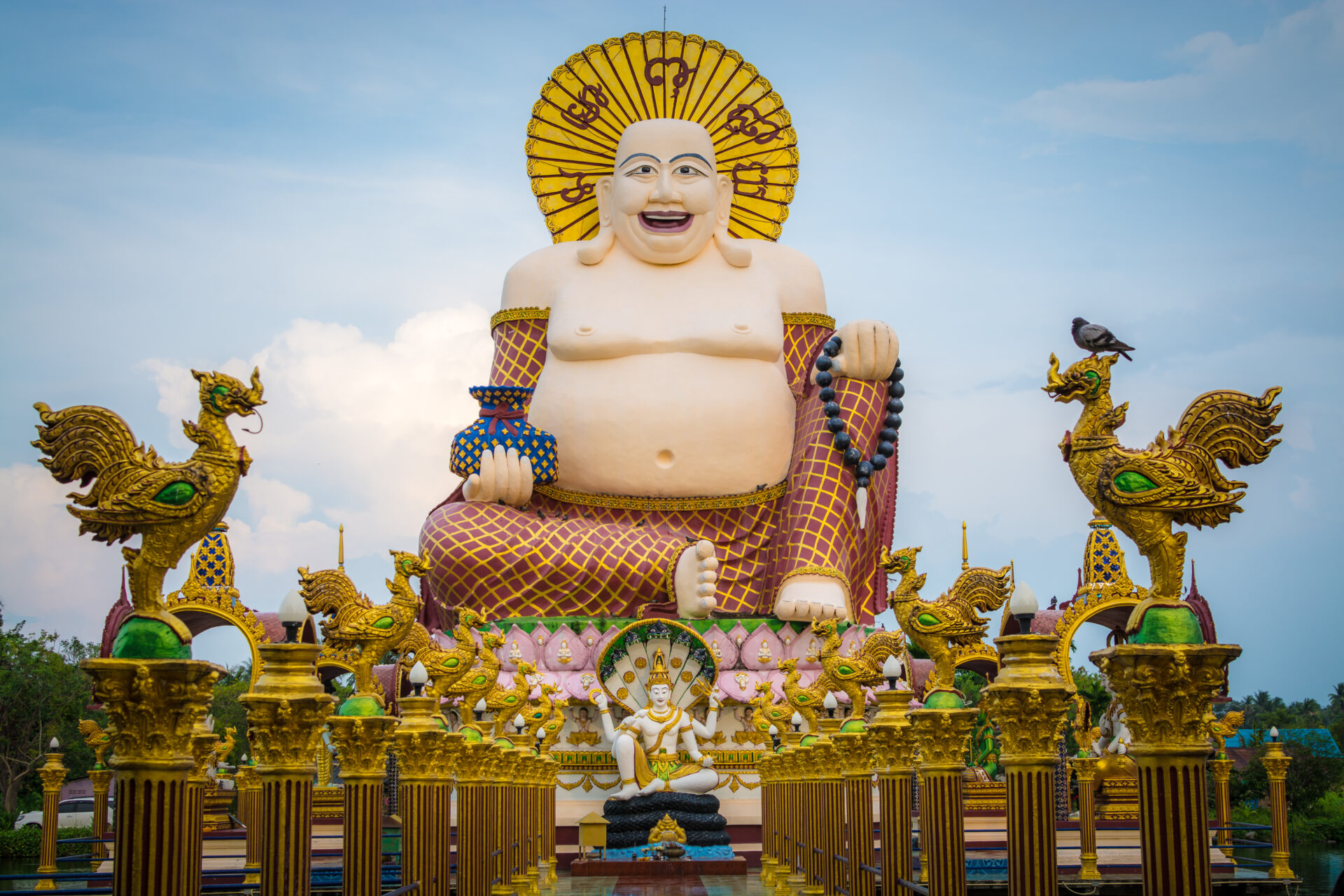 Smilende Buddha på Koh samui
